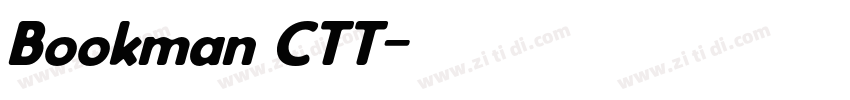 Bookman CTT字体转换